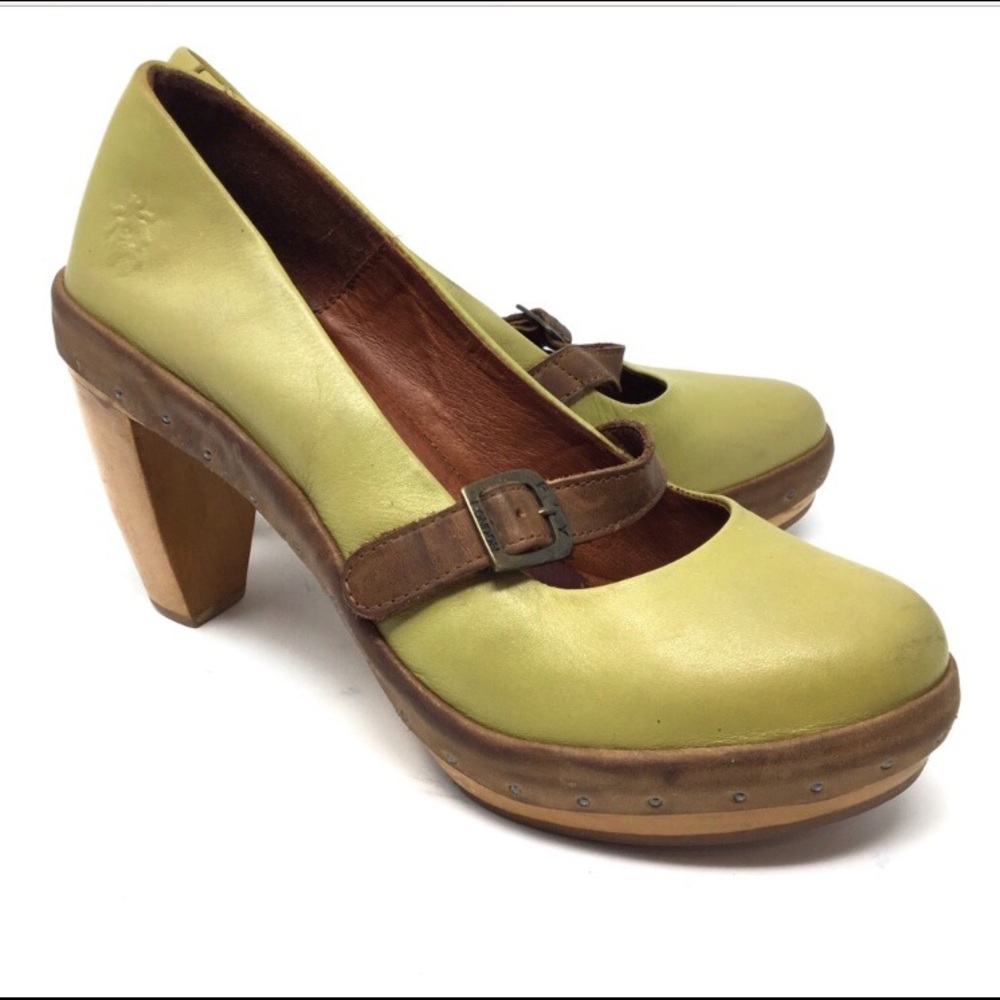 Fly London green pumps
